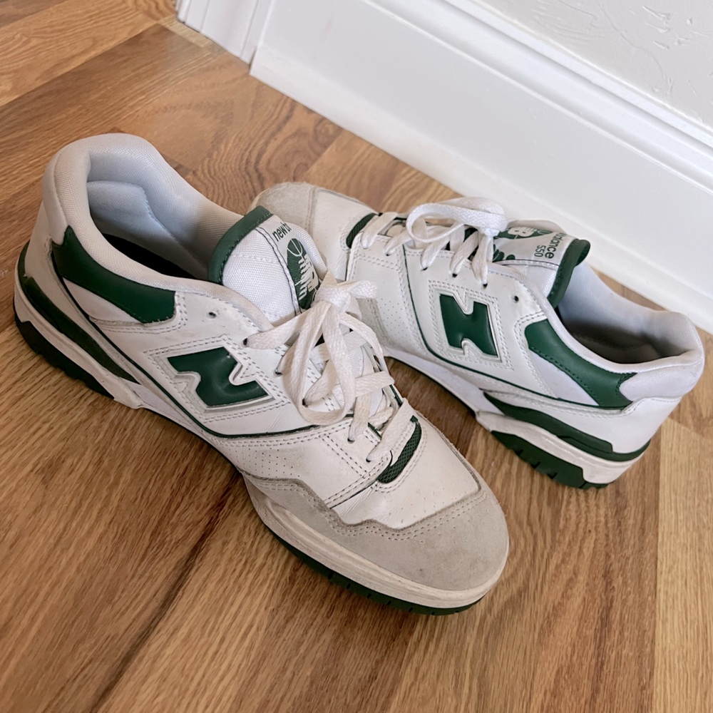 NEW BALANCE NB 550s WHITE GREEN BB550WT1